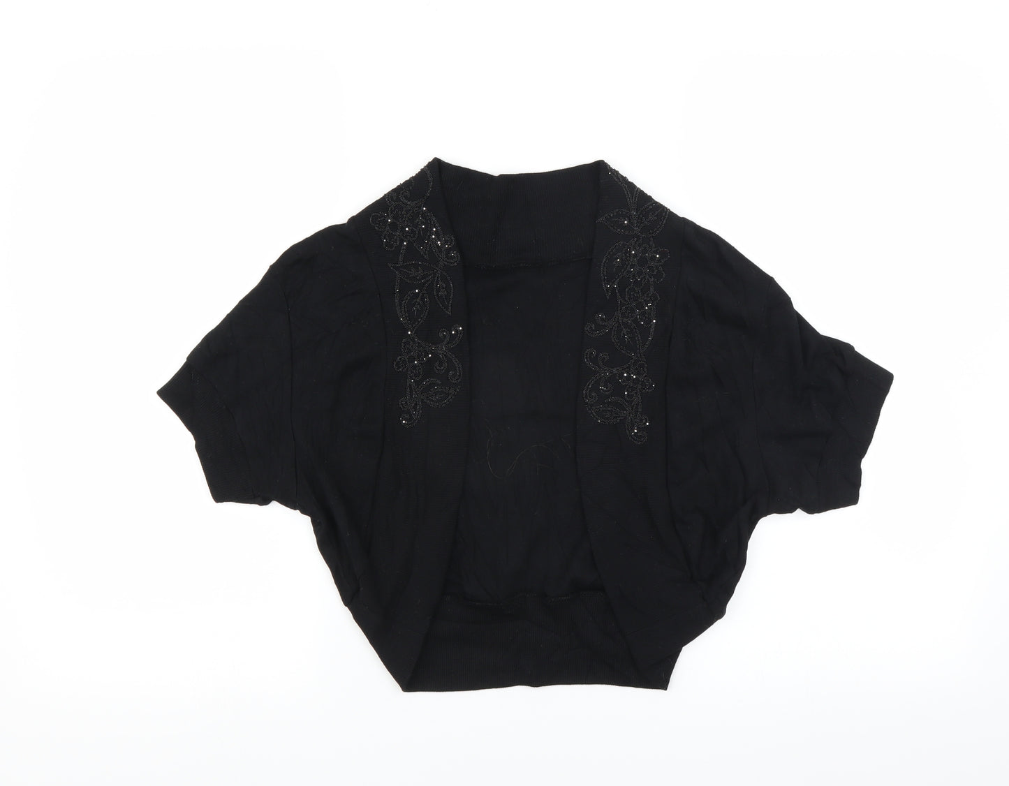 Preworn Womens Black   Cardigan Jumper Size S  - shrug