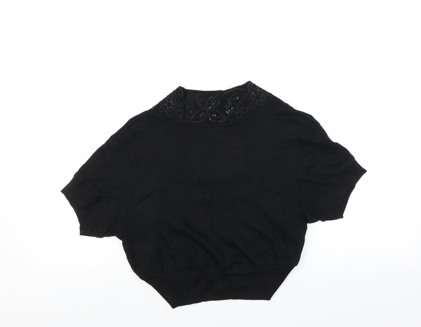Preworn Womens Black   Cardigan Jumper Size S  - shrug