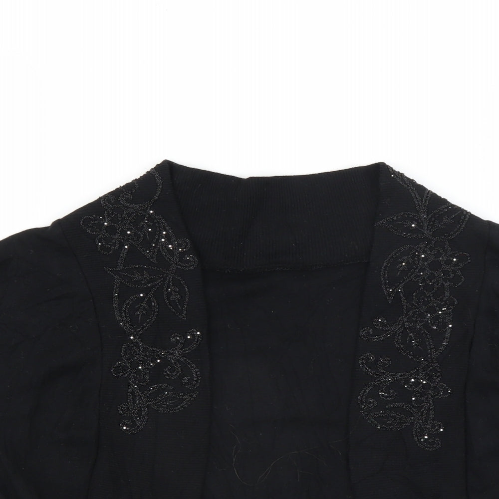 Preworn Womens Black   Cardigan Jumper Size S  - shrug
