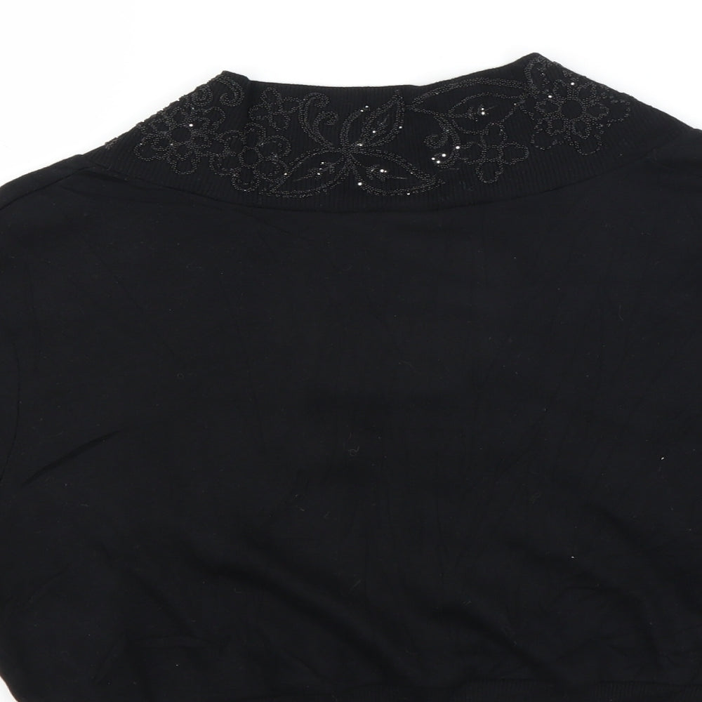 Preworn Womens Black   Cardigan Jumper Size S  - shrug
