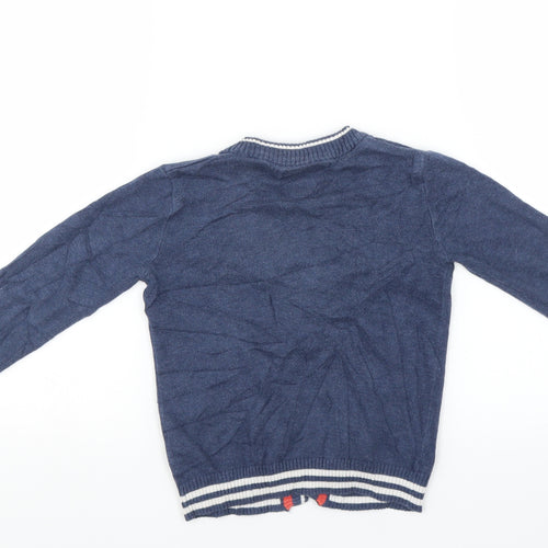 Sainsburys Boys Blue   Cardigan Jumper Size 2-3 Years