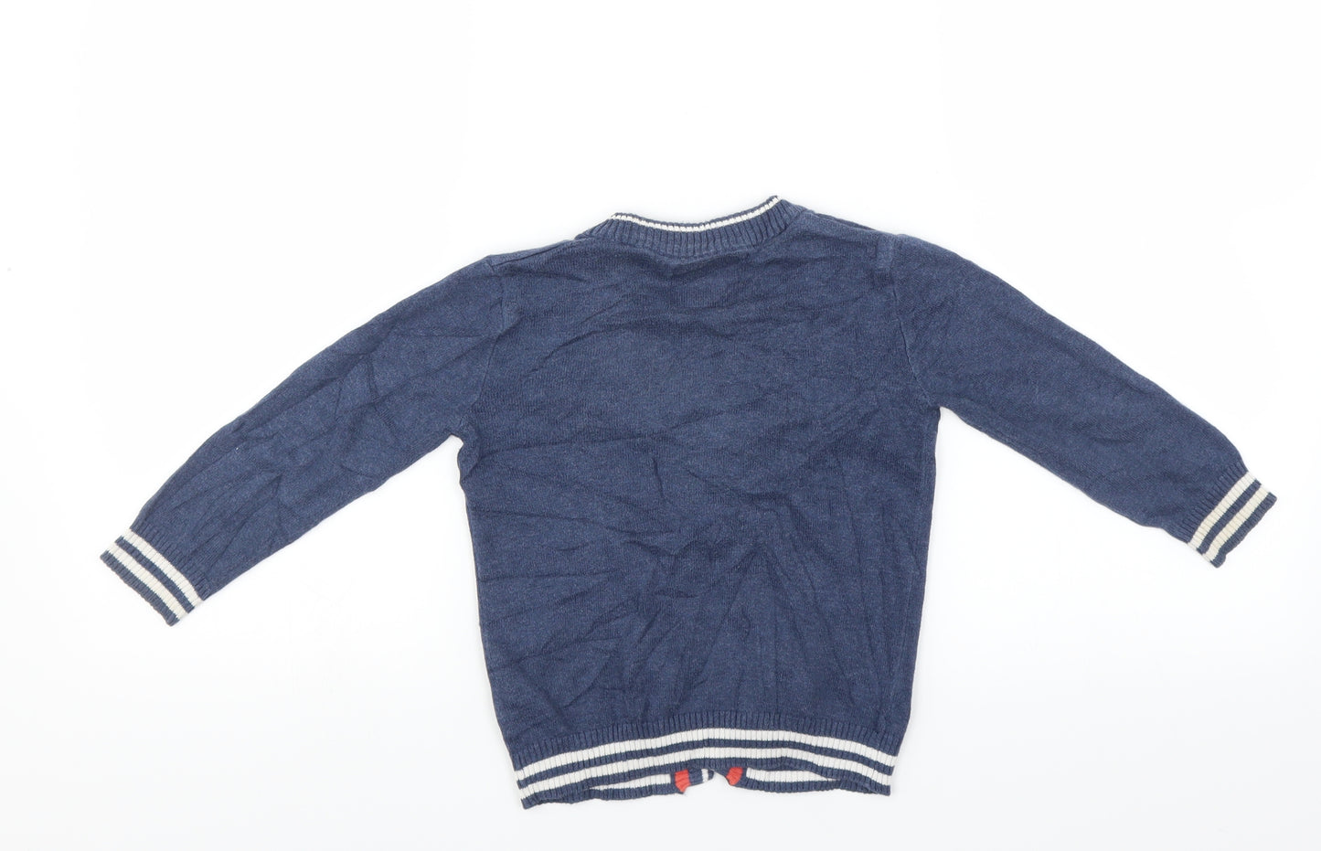 Sainsburys Boys Blue   Cardigan Jumper Size 2-3 Years