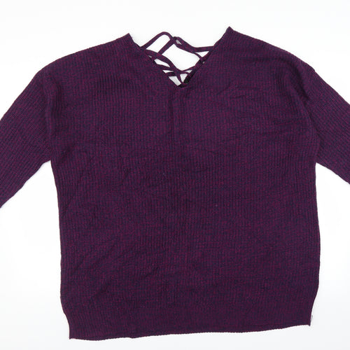 Yours Womens Purple   Pullover Jumper Size 22