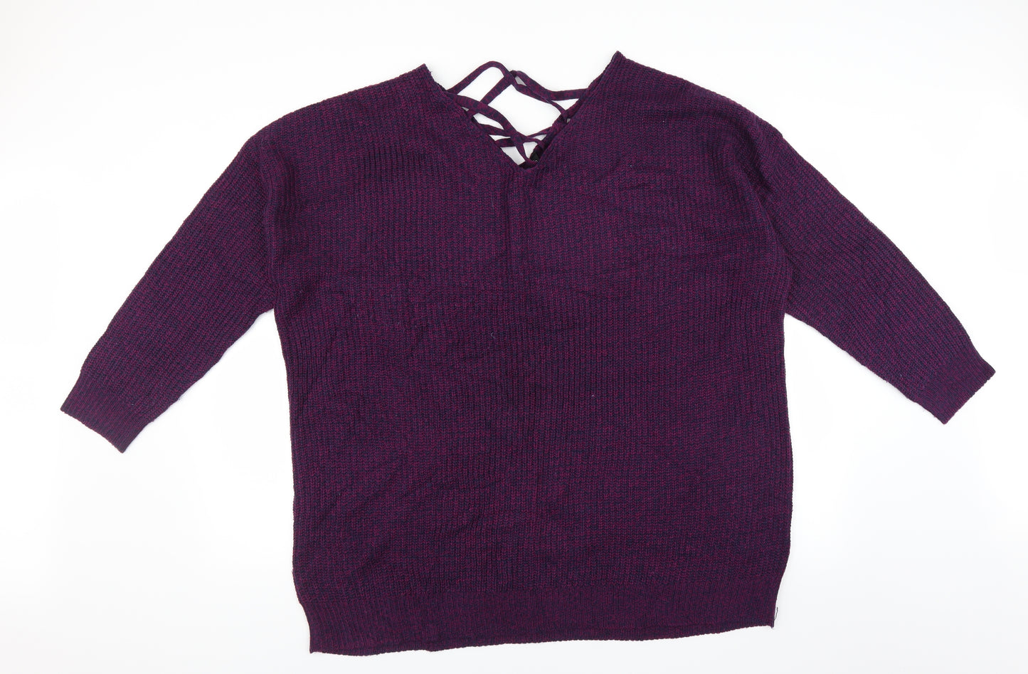 Yours Womens Purple   Pullover Jumper Size 22
