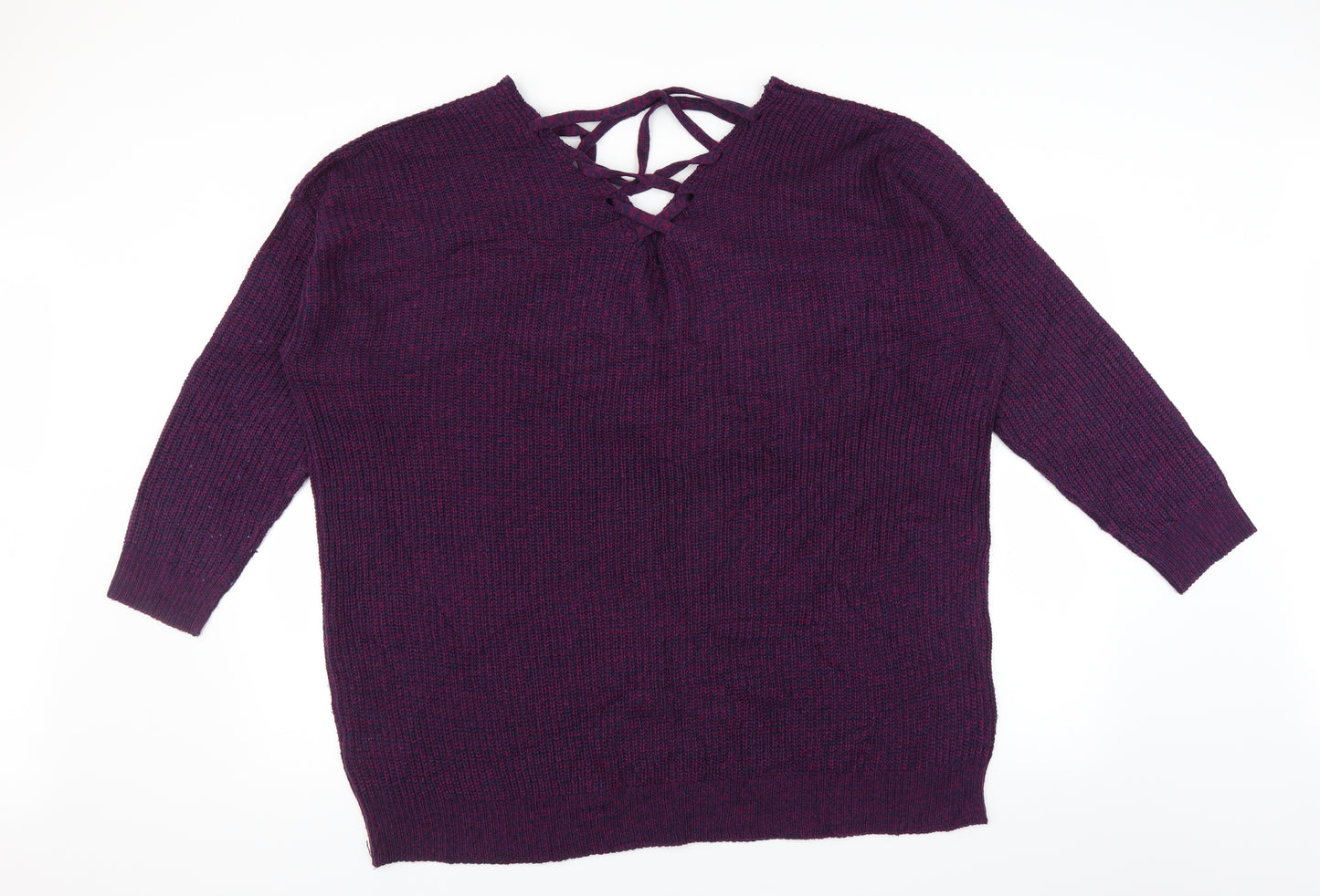 Yours Womens Purple   Pullover Jumper Size 22