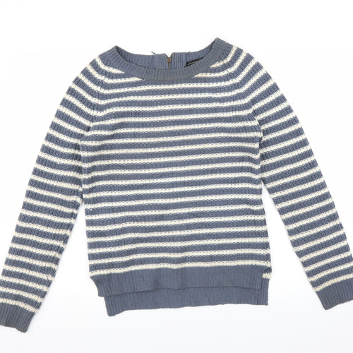 Primark Womens Blue Striped  Pullover Jumper Size 10