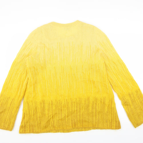 ASOS Womens Yellow   Pullover Jumper Size L