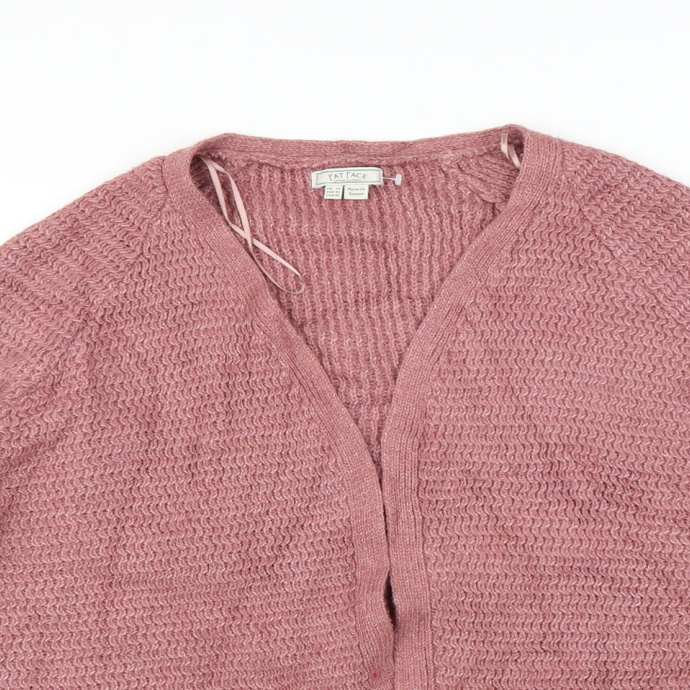 Fat Face Womens Pink   Cardigan Jumper Size 14