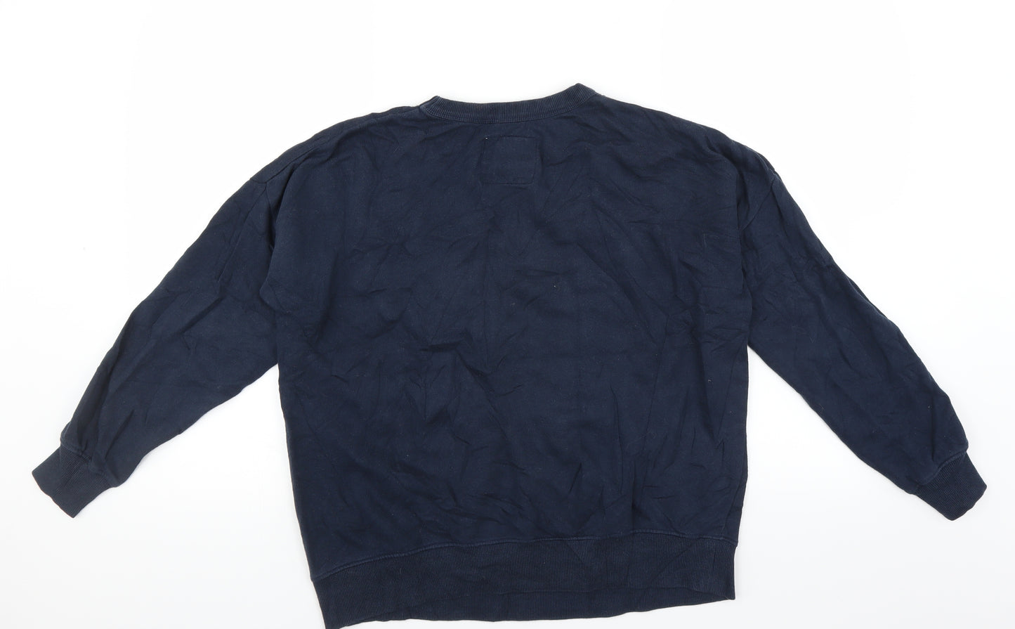 Pull&Bear Womens Blue   Pullover Sweatshirt Size S  - beaded butterflies