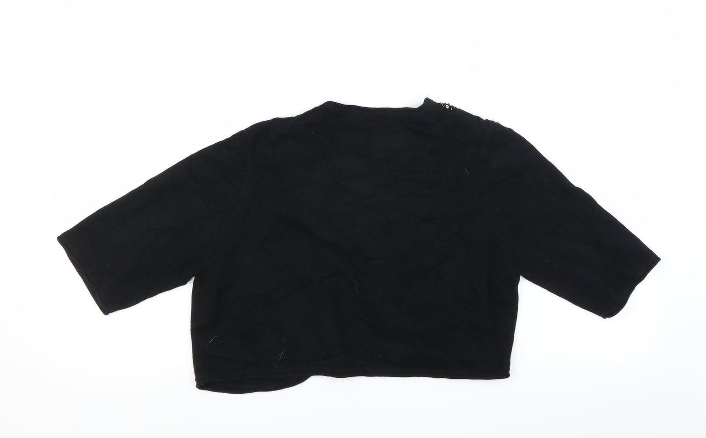Marks and Spencer Womens Black   Cardigan Jumper Size 14  - shrug