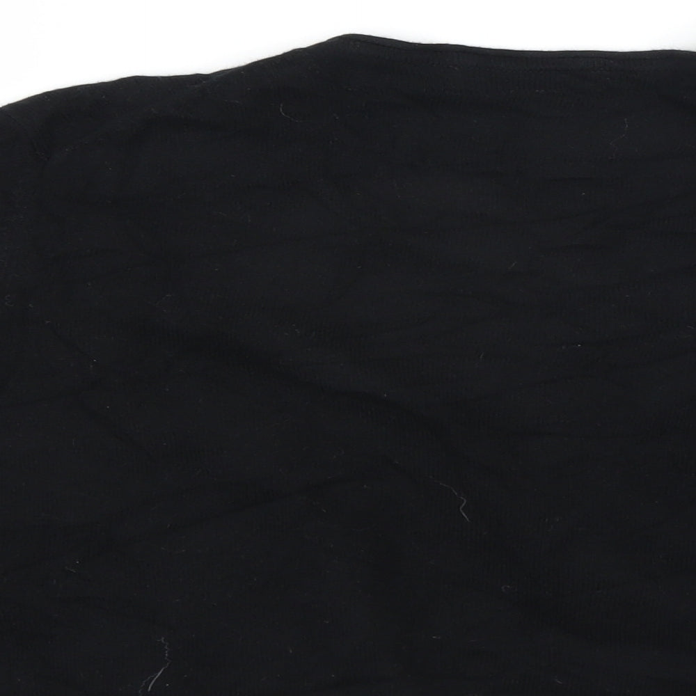 Marks and Spencer Womens Black   Cardigan Jumper Size 14  - shrug
