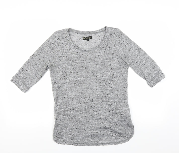 New Look Womens Grey Pullover Jumper Size 12 - glittery