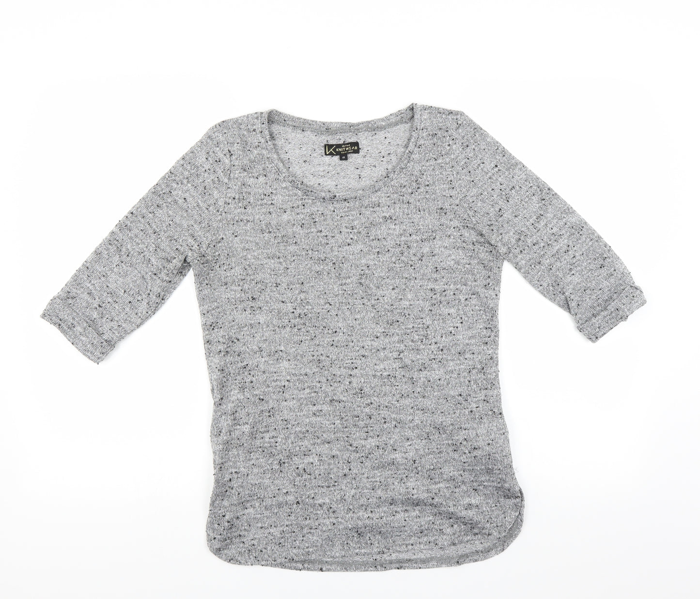 New Look Womens Grey   Pullover Jumper Size 12  - glittery