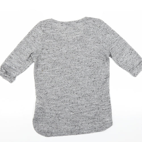 New Look Womens Grey   Pullover Jumper Size 12  - glittery
