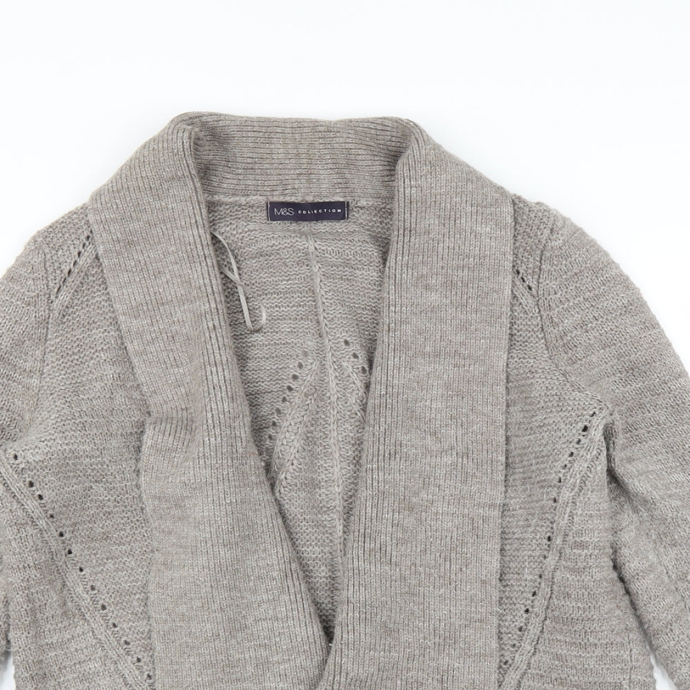 Marks and Spencer Womens Beige   Cardigan Jumper Size 10