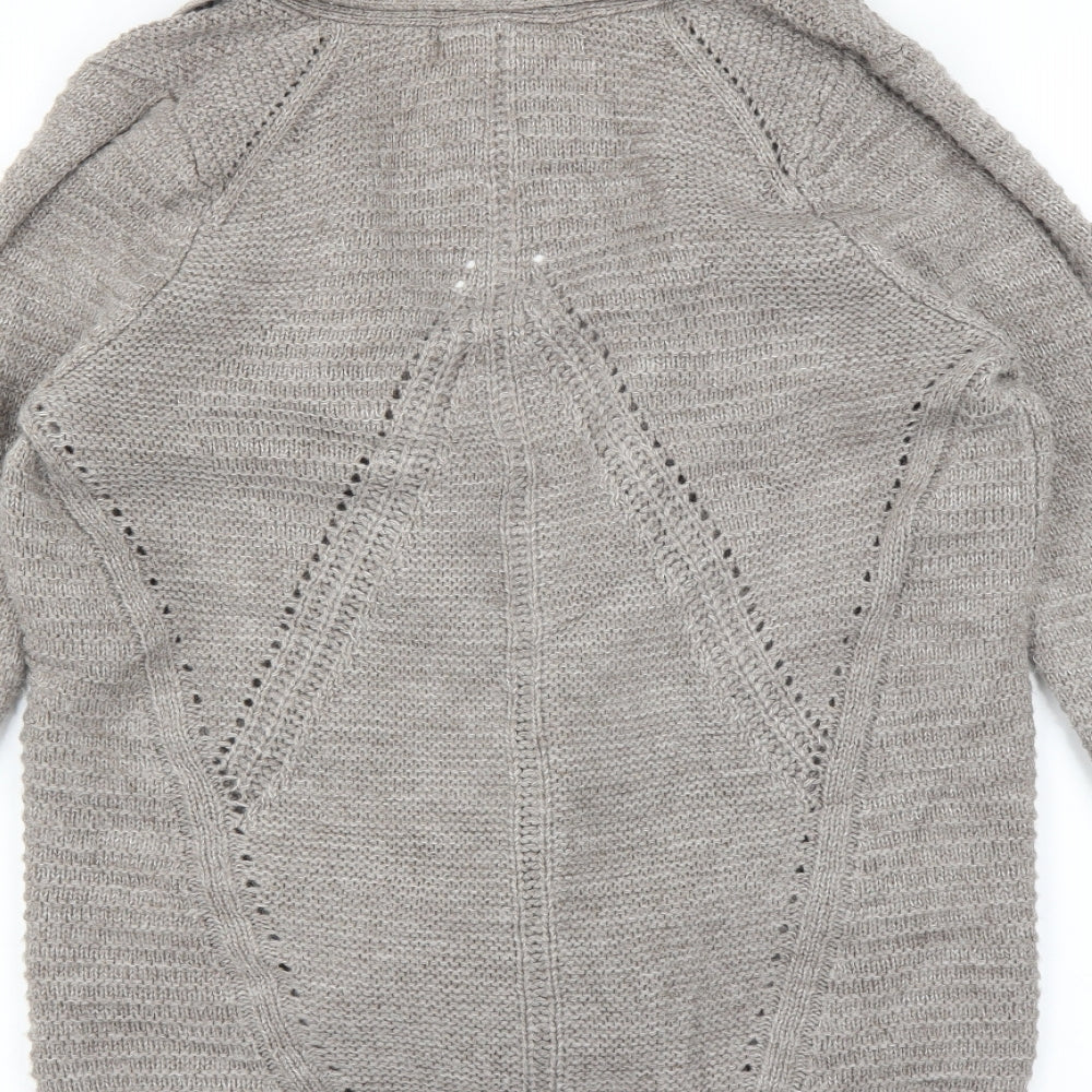 Marks and Spencer Womens Beige   Cardigan Jumper Size 10