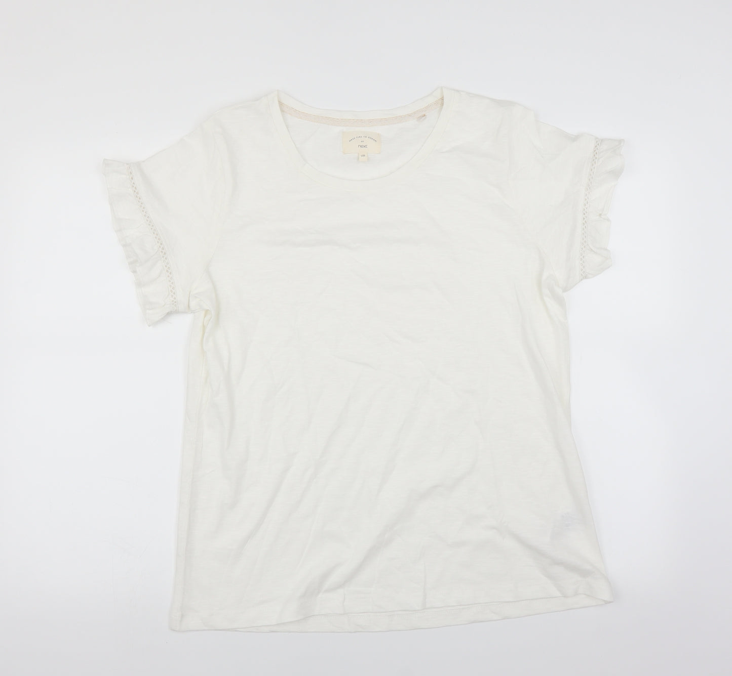 NEXT Womens White   Basic T-Shirt Size L