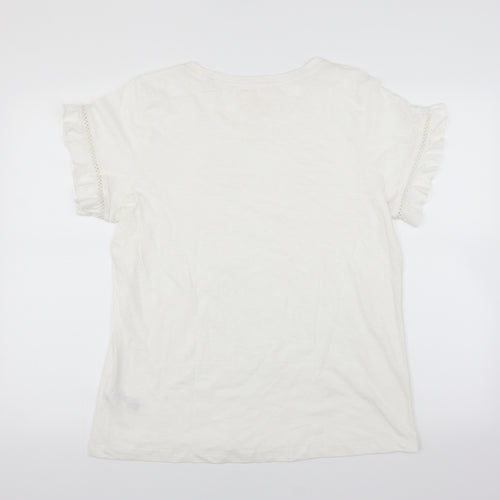 NEXT Womens White   Basic T-Shirt Size L