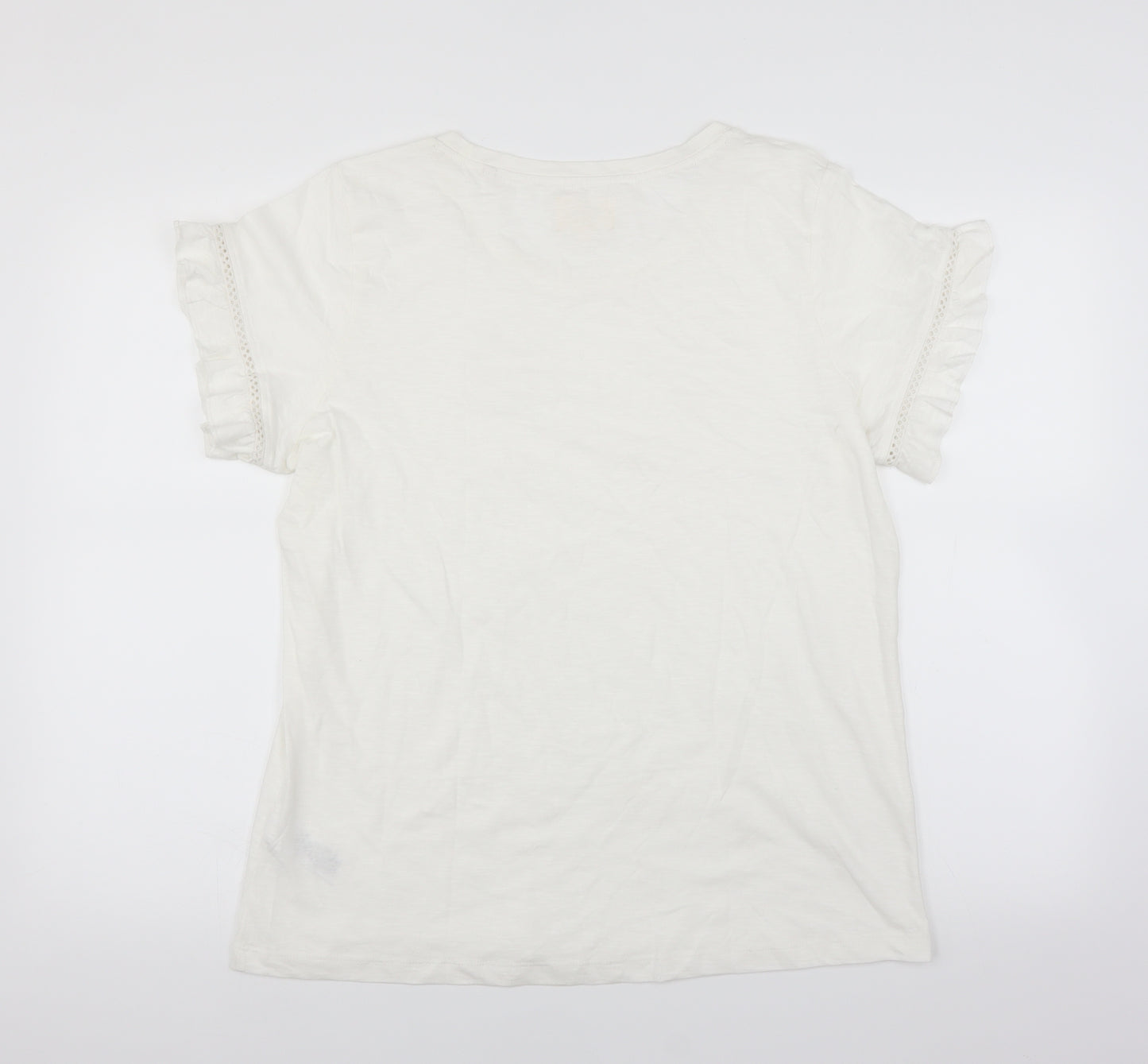 NEXT Womens White   Basic T-Shirt Size L