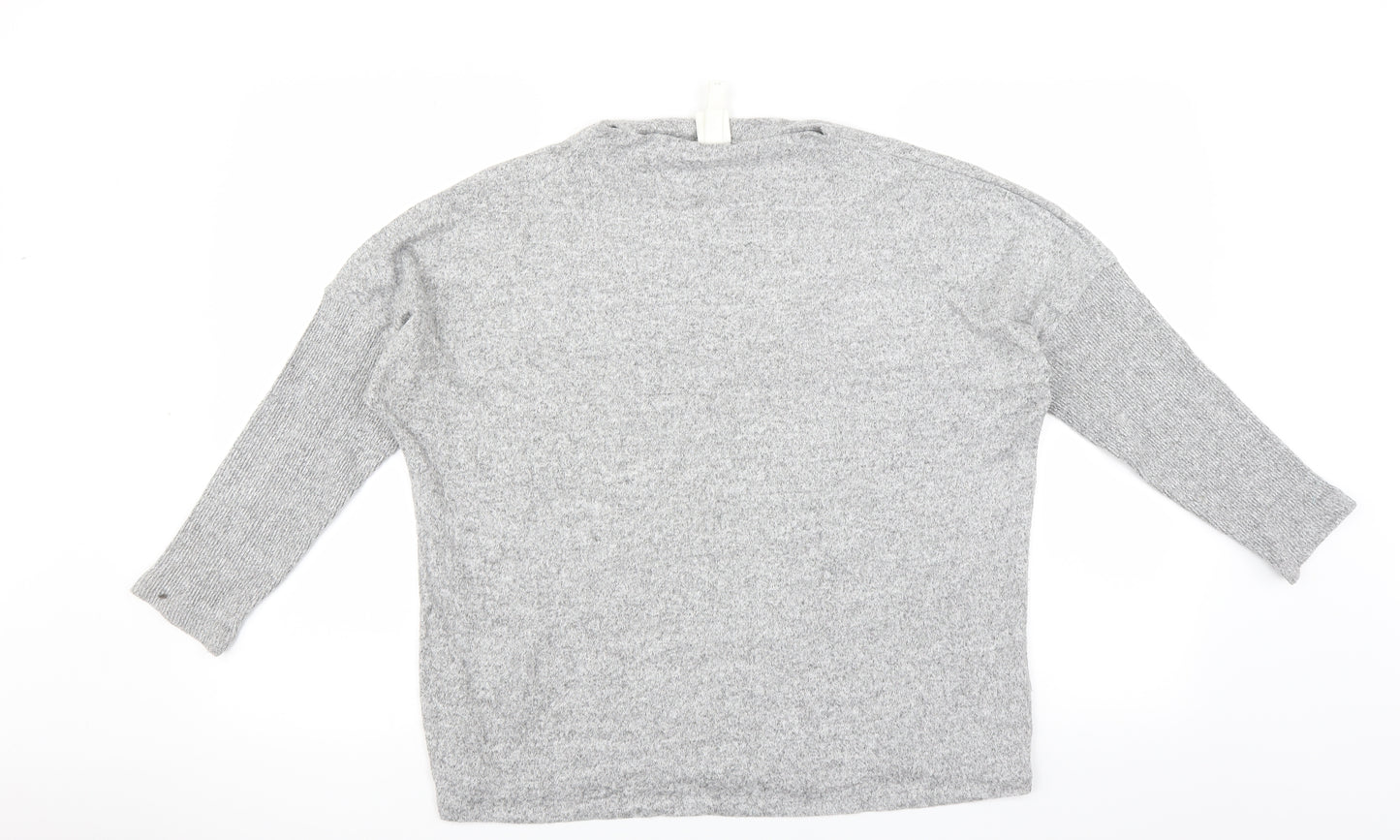 H&M Womens Grey   Pullover Jumper Size L