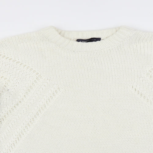 Marks and Spencer Womens White   Pullover Jumper Size 16