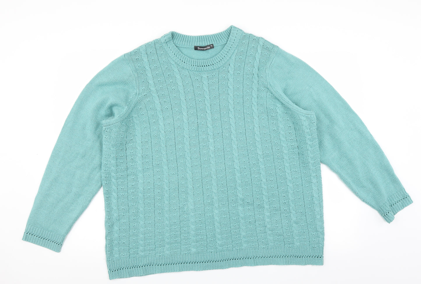 Le Bon Marché Womens Green   Pullover Jumper Size XL