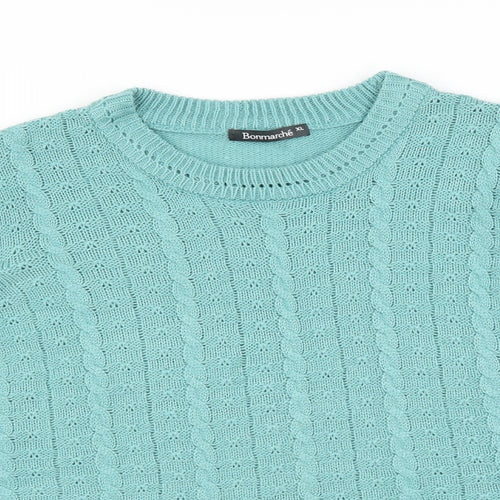 Le Bon Marché Womens Green   Pullover Jumper Size XL