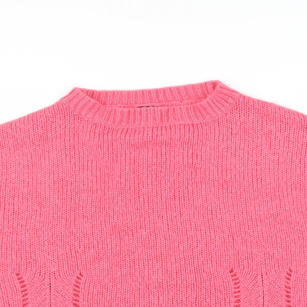 Topshop Womens Pink   Pullover Jumper Size 14