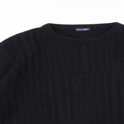 Simon Taylor Mens Blue   Pullover Jumper Size M