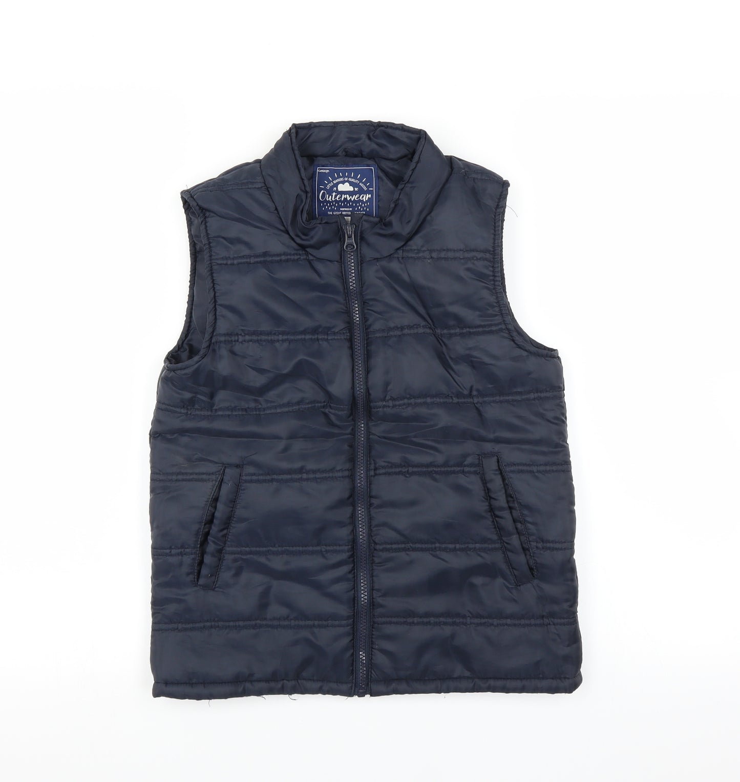 George Boys Blue   Gilet Jacket Size 9-10 Years  - Bodywarmer
