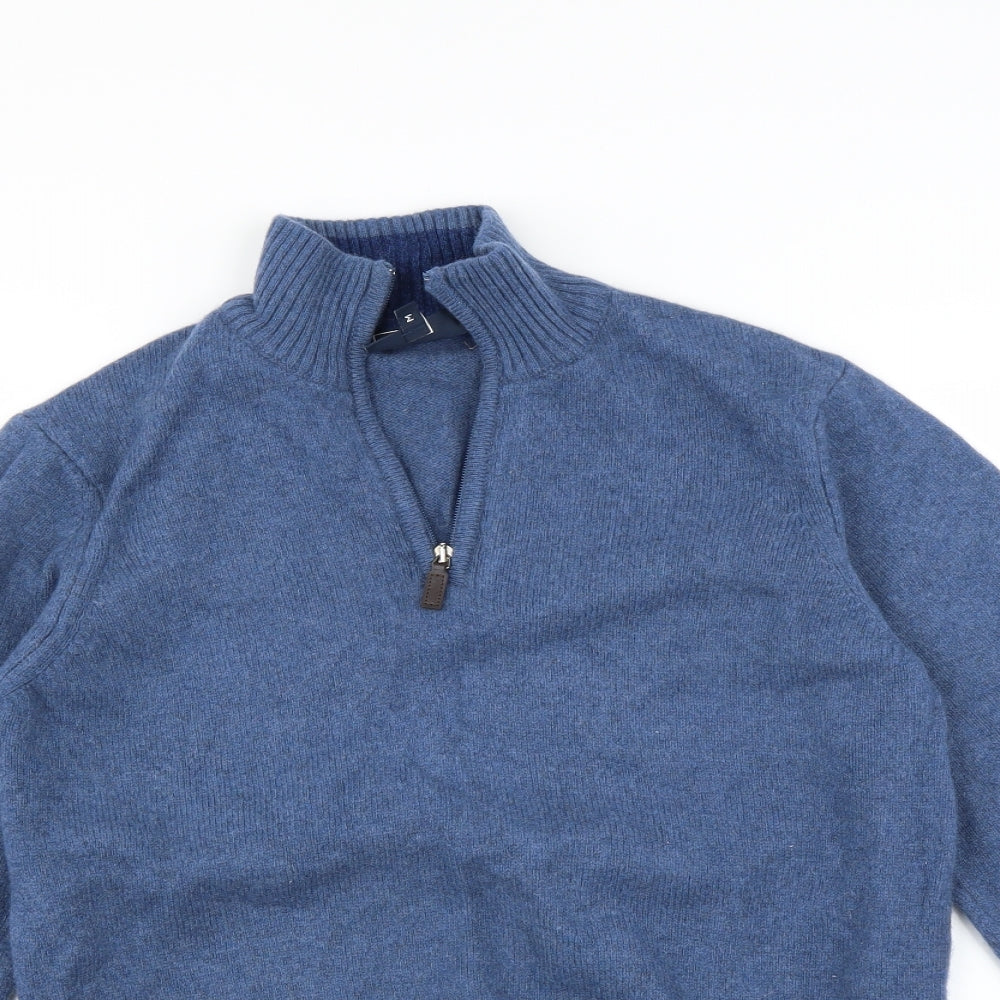John Lewis Mens Blue   Pullover Jumper Size M