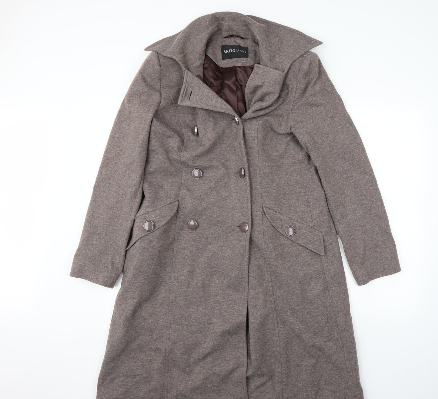 Artigiano Womens Brown   Jacket Coat Size 14