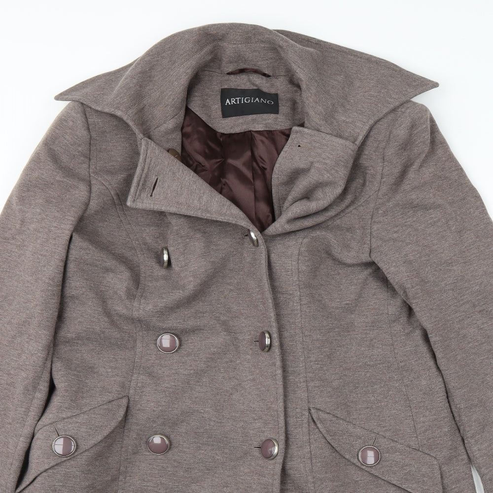 Artigiano Womens Brown   Jacket Coat Size 14