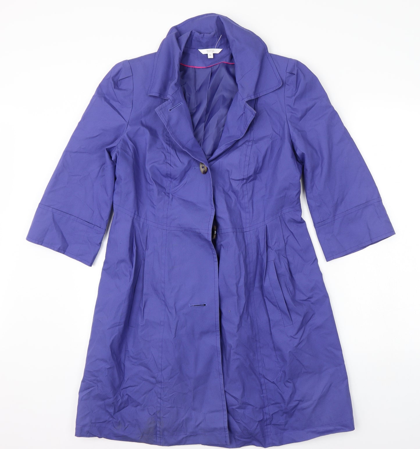 Marks and Spencer Womens Purple   Jacket Coat Size 12