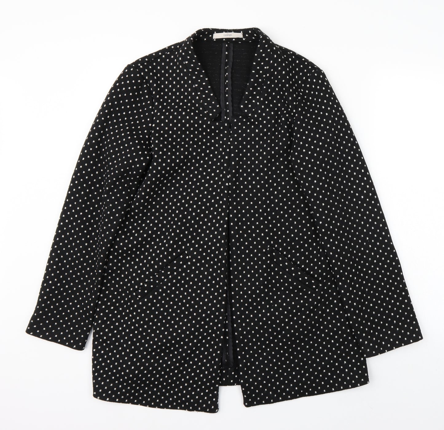 George Womens Black   Jacket Coat Size 14