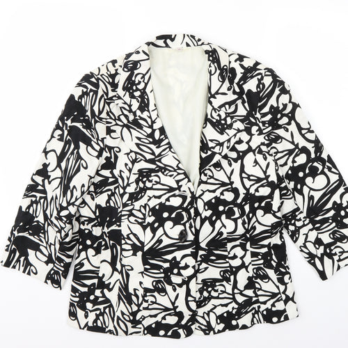 Preworn Womens White   Jacket Coat Size 16