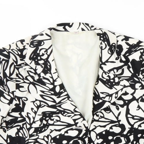 Preworn Womens White   Jacket Coat Size 16