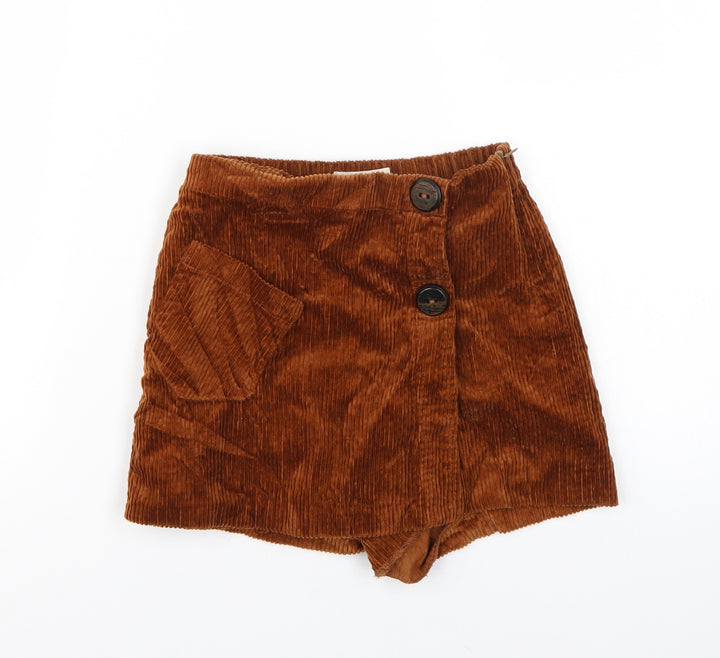 Zara Girls Brown   Bermuda Shorts Size 9 Years