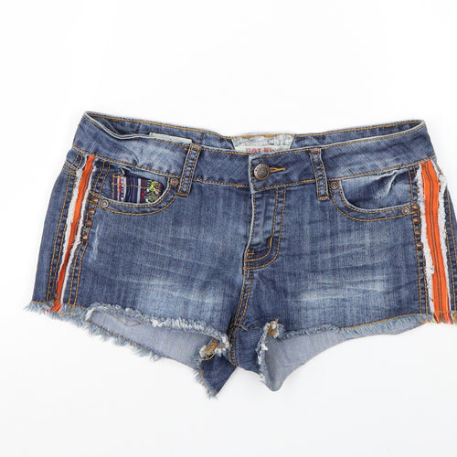 Hot Kiss Womens Blue   Cut-Off Shorts Size 10