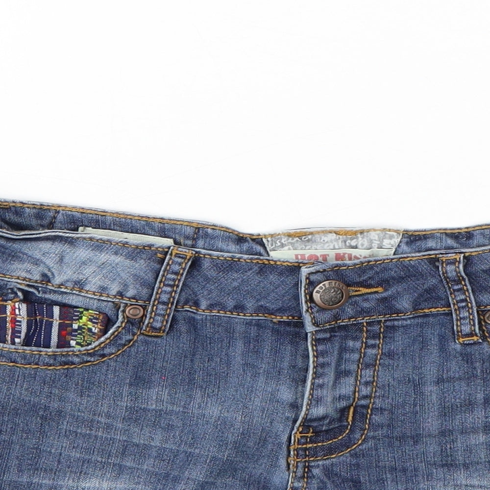 Hot Kiss Womens Blue   Cut-Off Shorts Size 10