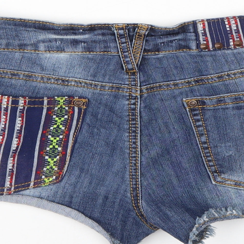 Hot Kiss Womens Blue   Cut-Off Shorts Size 10