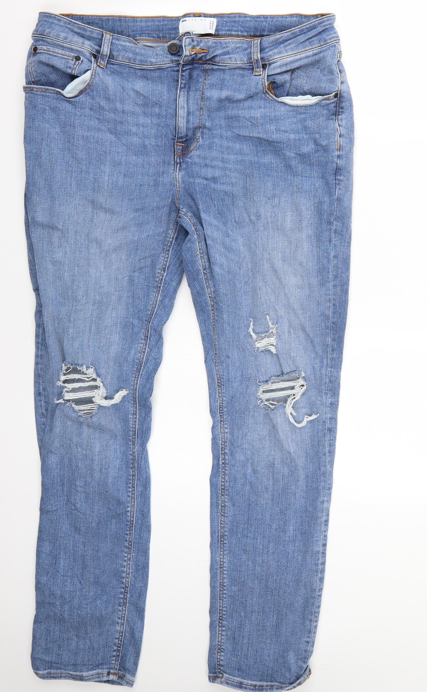 ASOS Mens Blue   Straight Jeans Size 36 L30 in