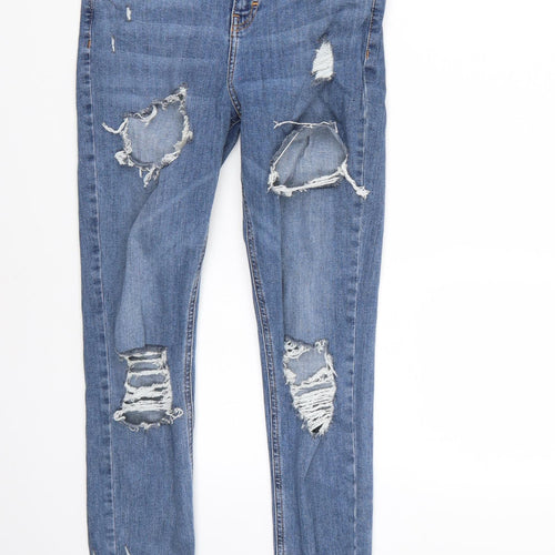 Topshop Womens Blue   Skinny Jeans Size 28 L32 in