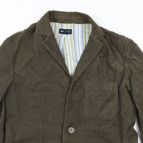 H&M Mens Green   Jacket Suit Jacket Size M