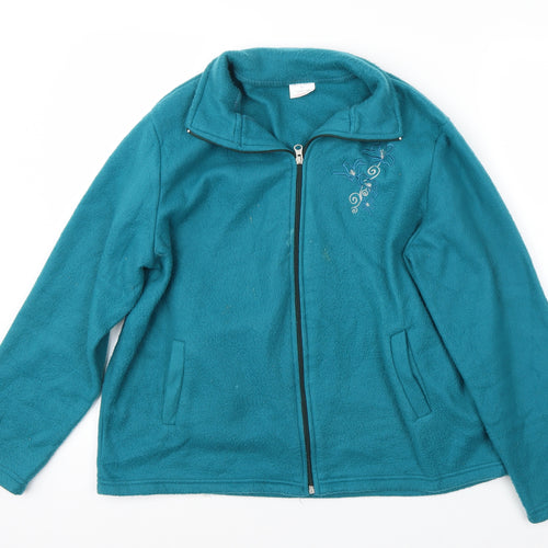 Anne De Lancay Womens Blue   Jacket Coat Size M