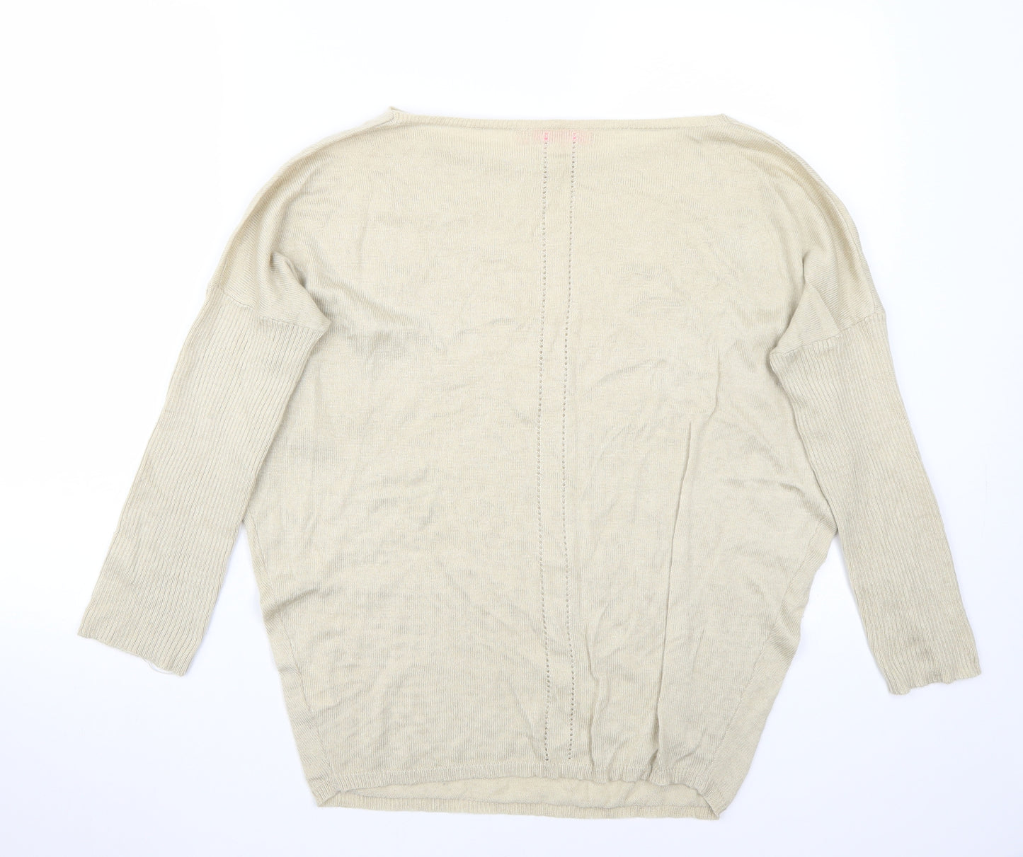 tanitha Womens Beige   Henley Jumper Size M