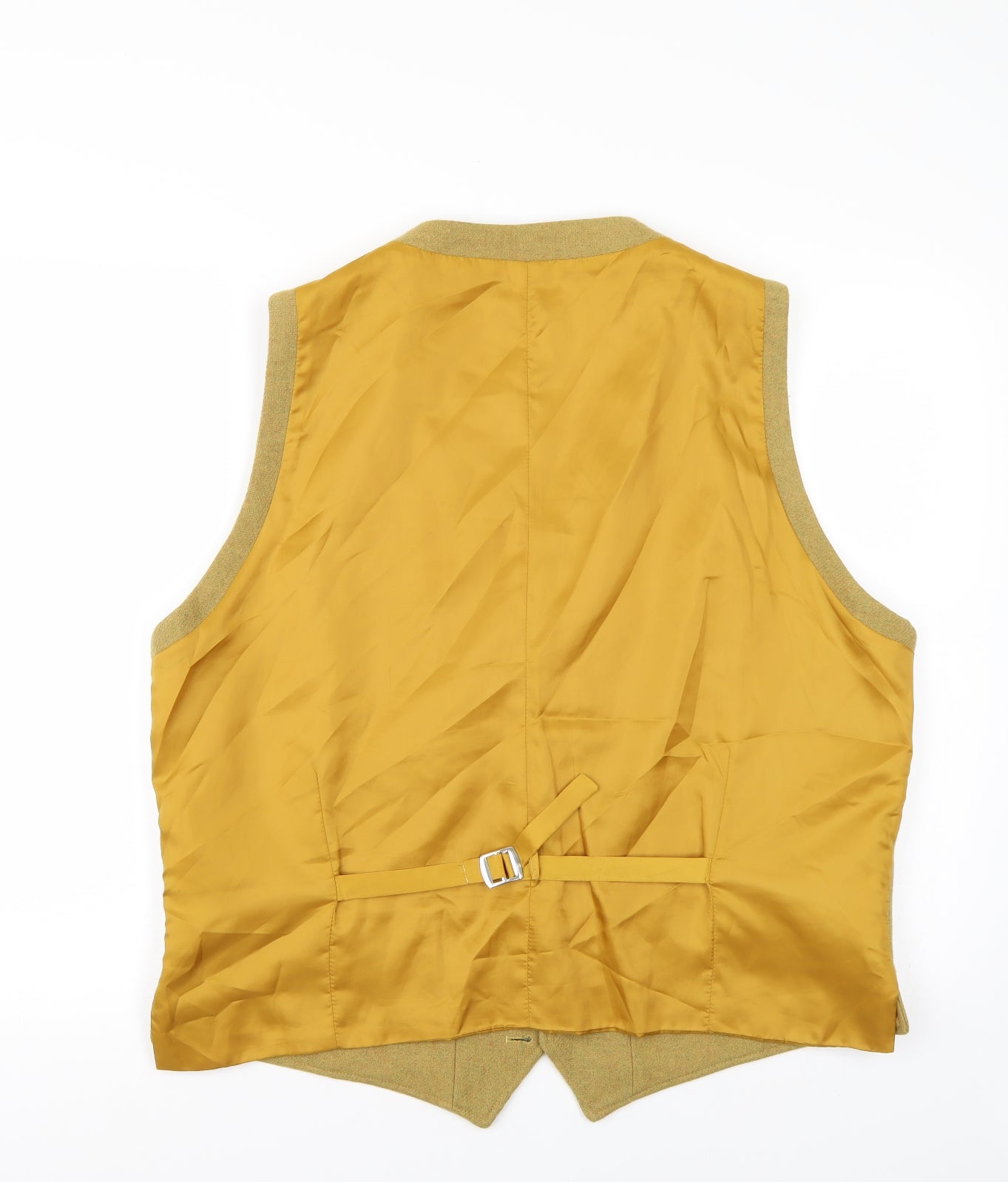 Brook Taverner Mens Yellow   Jacket Suit Waistcoat Size 44
