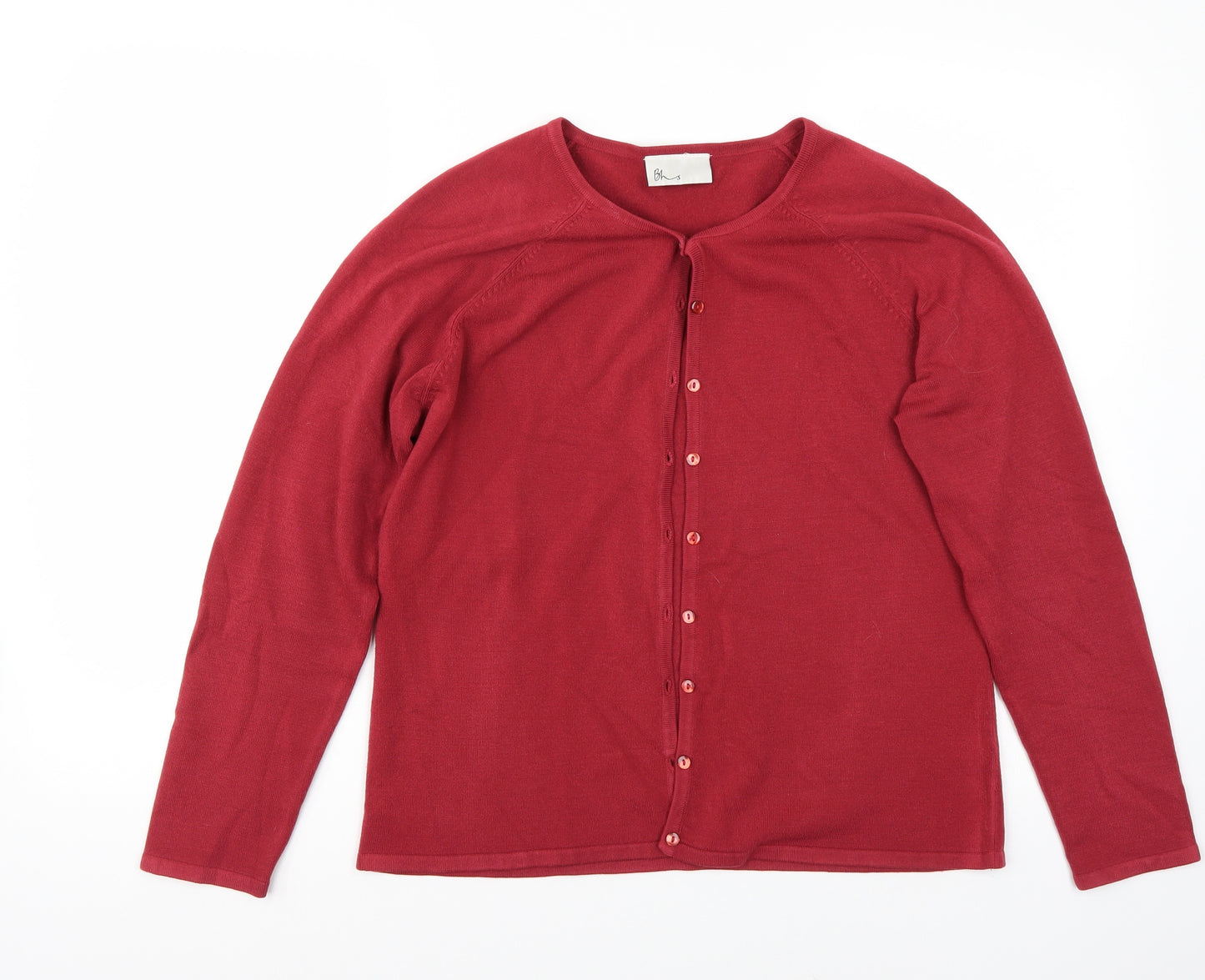BHS Womens Red   Cardigan Jumper Size 14