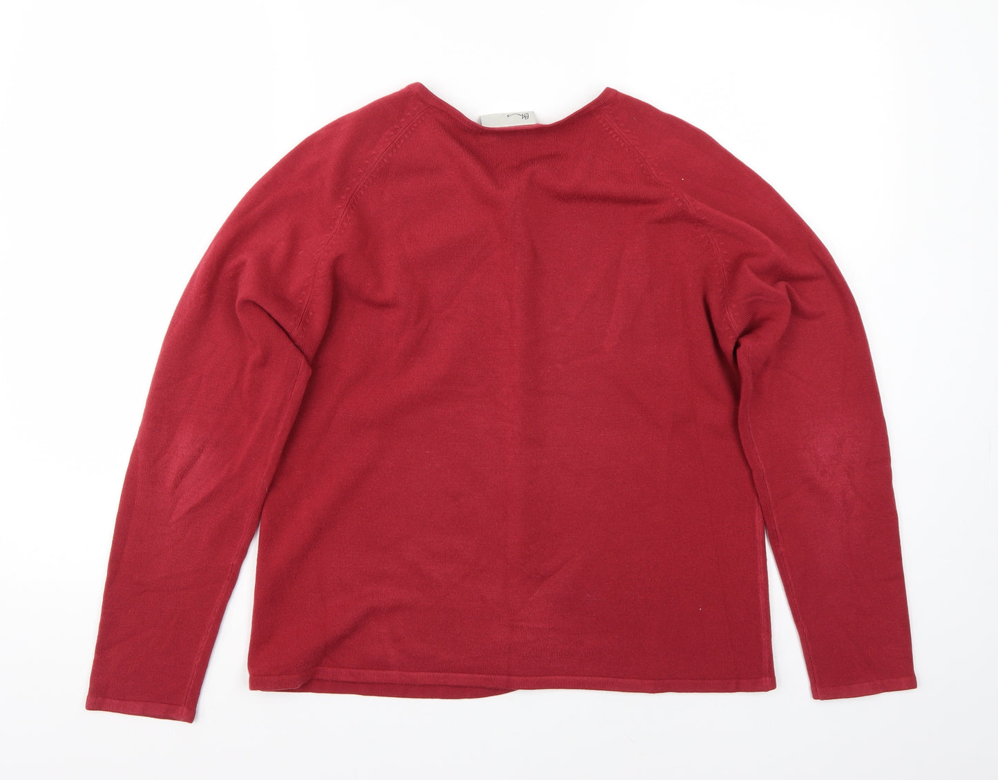 BHS Womens Red   Cardigan Jumper Size 14