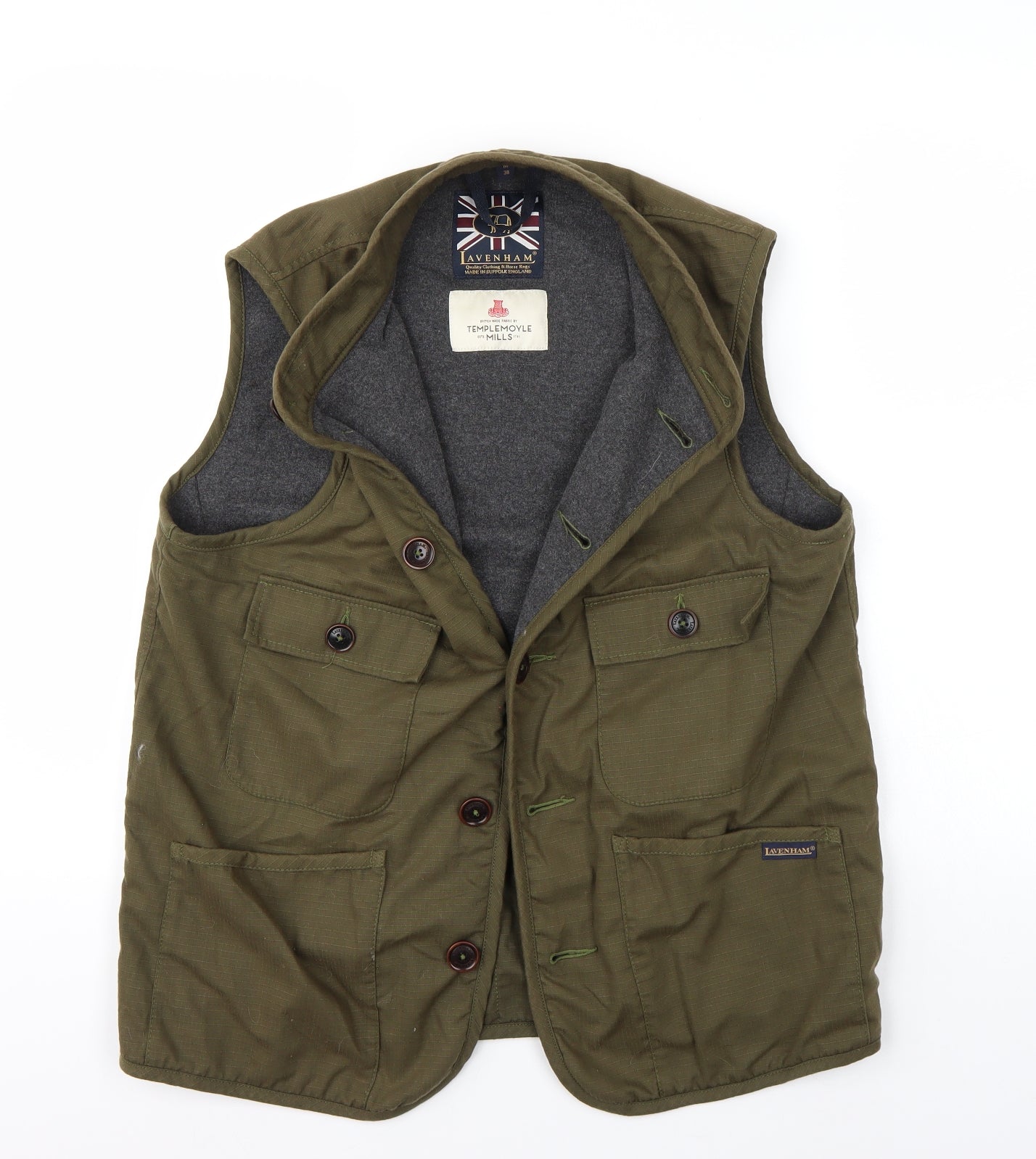 Lavenham Mens Green   Gilet Coat Size M